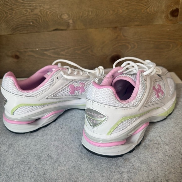 Under Armour Women’s New HOVR Apparition White and Pink Running Shoes - Picture 5 of 8